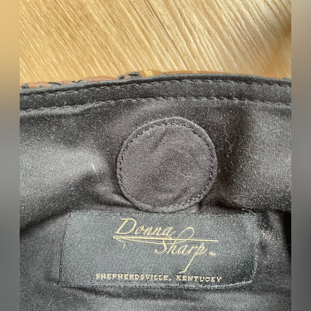 Donna Sharp Patchwork Shoulder Bag Purse Tan Gray… - image 4